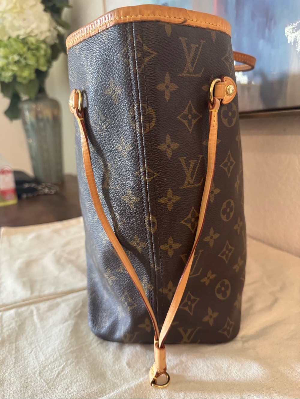 Authentic Louis Vuitton Monogram Canvas Neverfull MM - Picture 2 of 11
